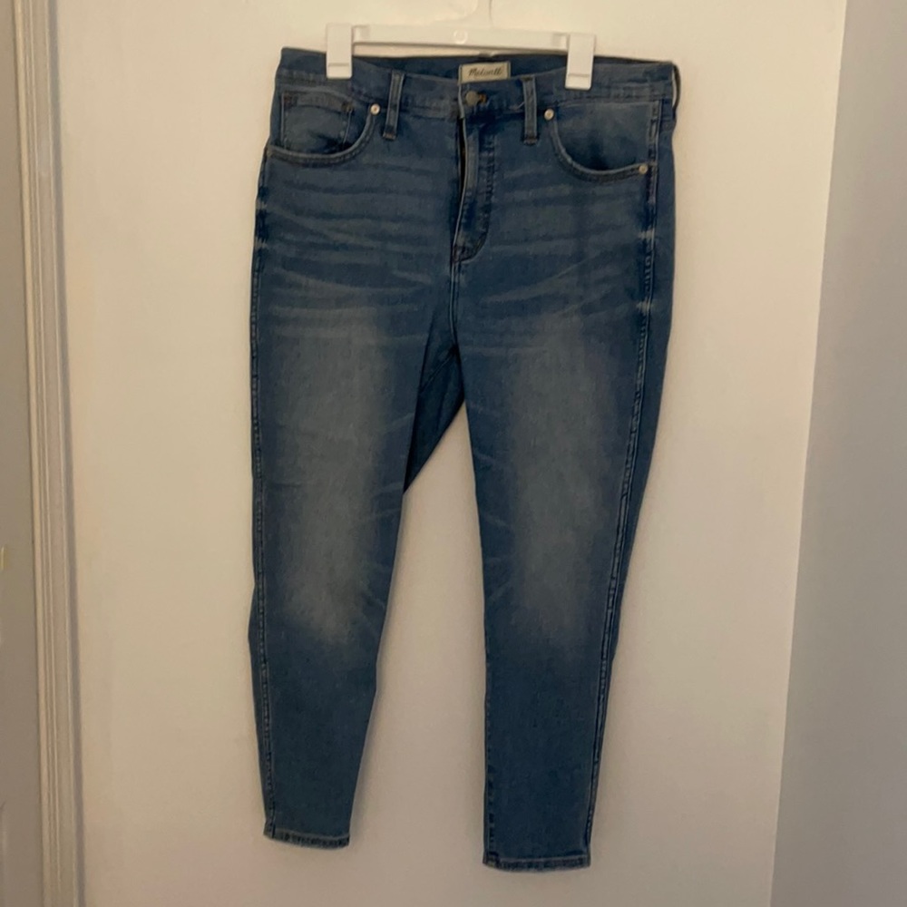 Madewell 10” high rise skinny crop jeans